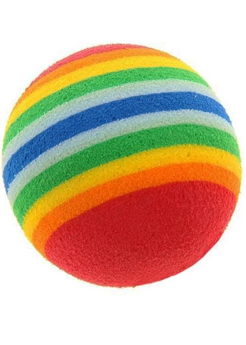 Игрушка д/кошек Мячик полосатый 3,5 см  СТ14203