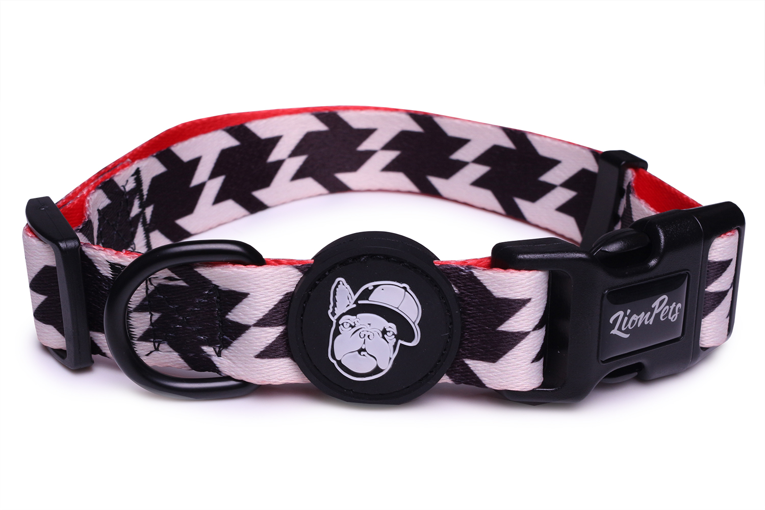 Ошейник для собак LionPets с рисунком LPO-00500-11 XS-Обхват 19-28 см, ш 1,5 см