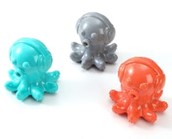 Игрушка-пищалка BIOHAUS д/собак «Осьминог в наушниках», микс 239г/15см