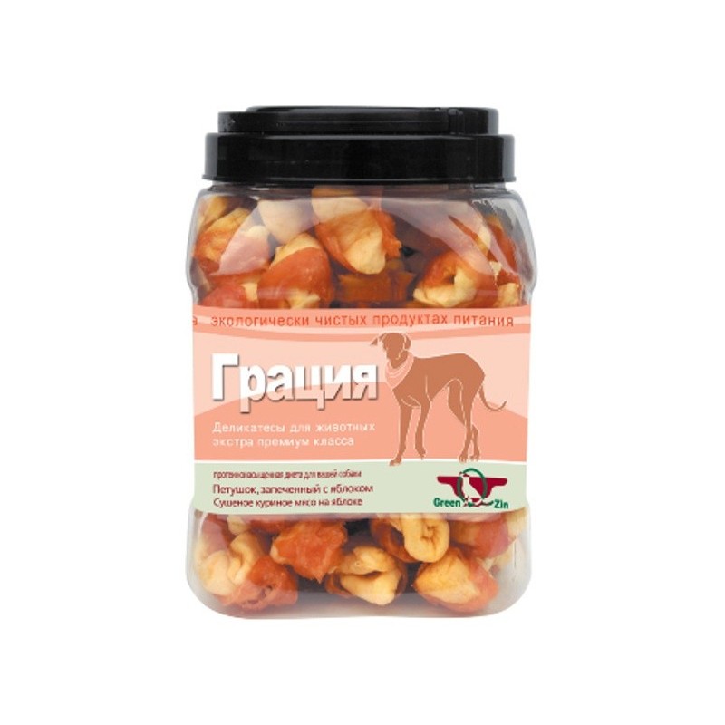 GreenQzin ГРАЦИЯ сушеное утиное мясо на яблоках 750гр