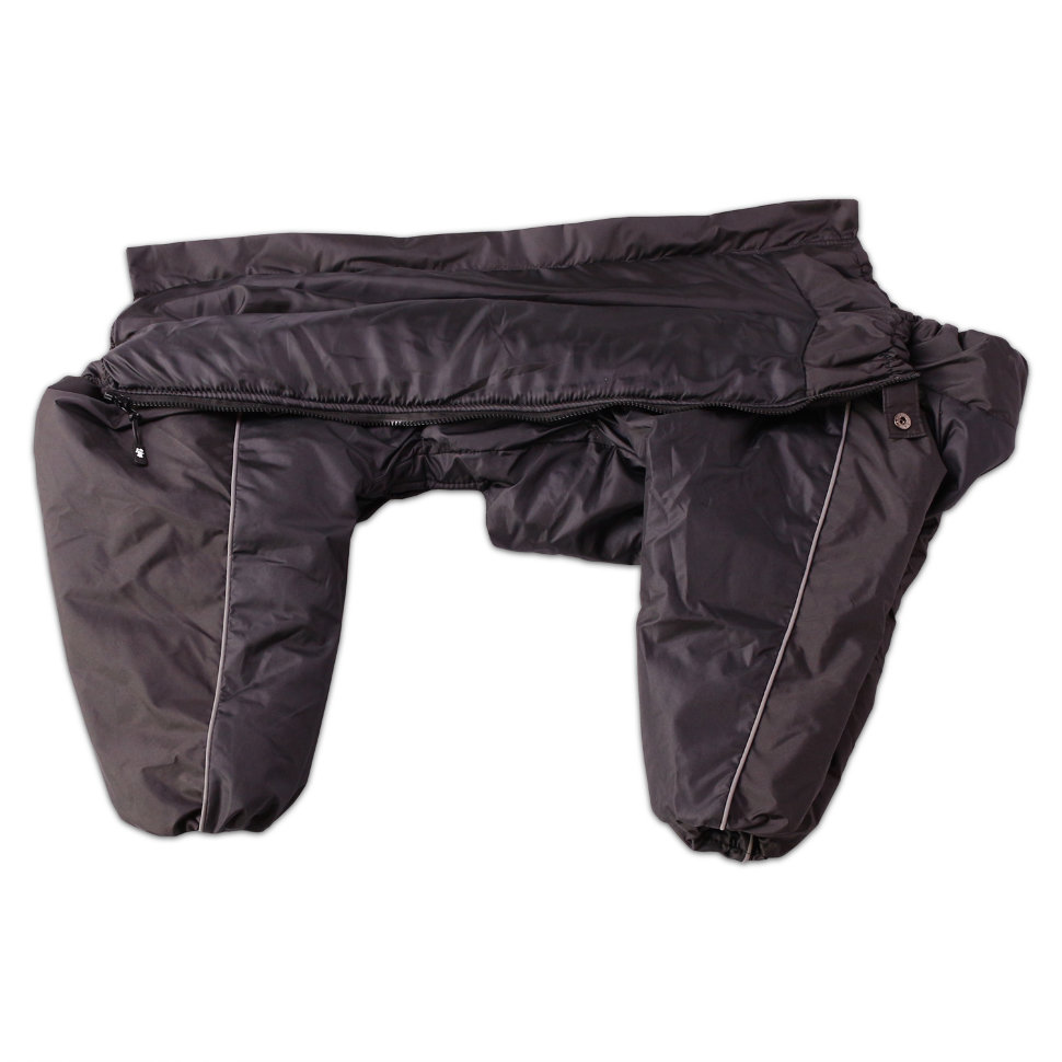 Зимний комбинезон на мальчика, цвет черный (Размер S) (спинка 60см,шея 46-60, грудь 52-74)