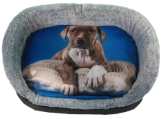 Лежанка PERSEILINE Дизайн №6 с собакой 67*49*16см ЛД-6 Лежанка PERSEILINE Дизайн №6 с собакой 67*49*16см ЛД-6