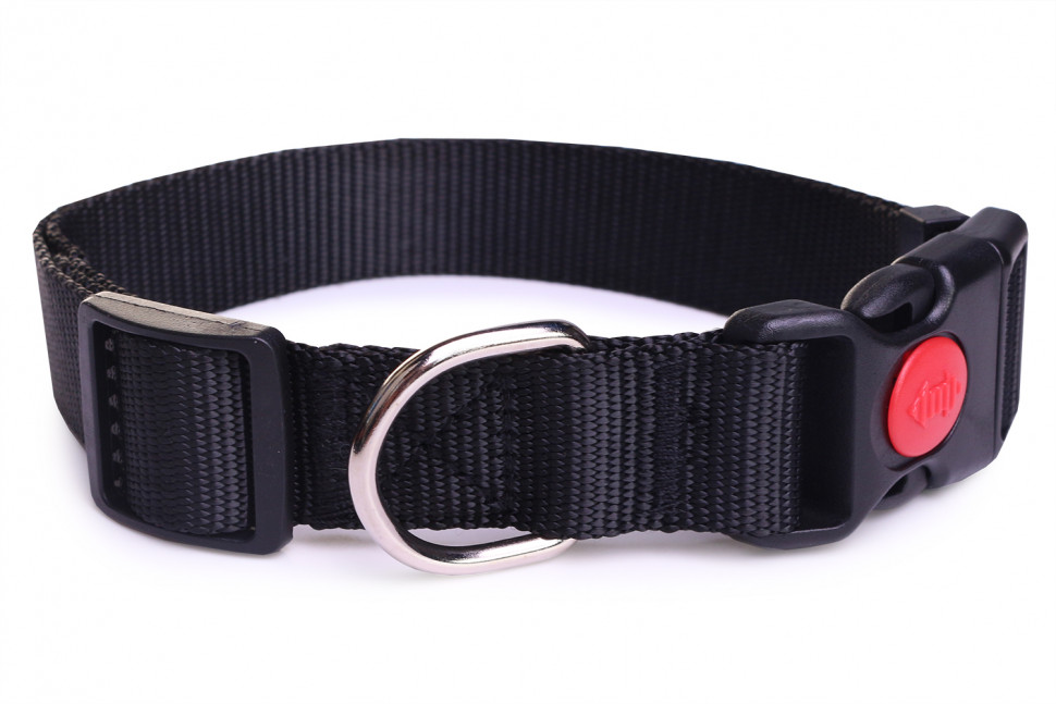 Ошейник для собак LionPets LPO-045-8 Черный S (Обхват 28-48 см, ш/2,0 см)