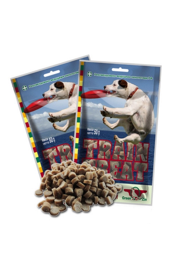 GreenQzin ДРЕССУРА №1 TREIN TREAT утка+тунец 50гр 