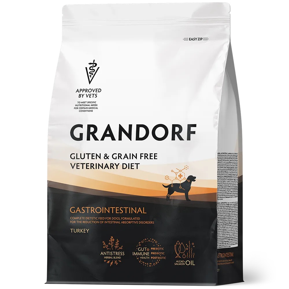 GRANDORF VET 3кг DIET Dog GASTROINTESTINAL Turkey (корм для собак при расстр. пищеварения) Индейка