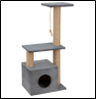 Когтеточка Лаунж (высокий комплекс, домик, 3 лежанки) джут 55*36*106 d10 КД-53