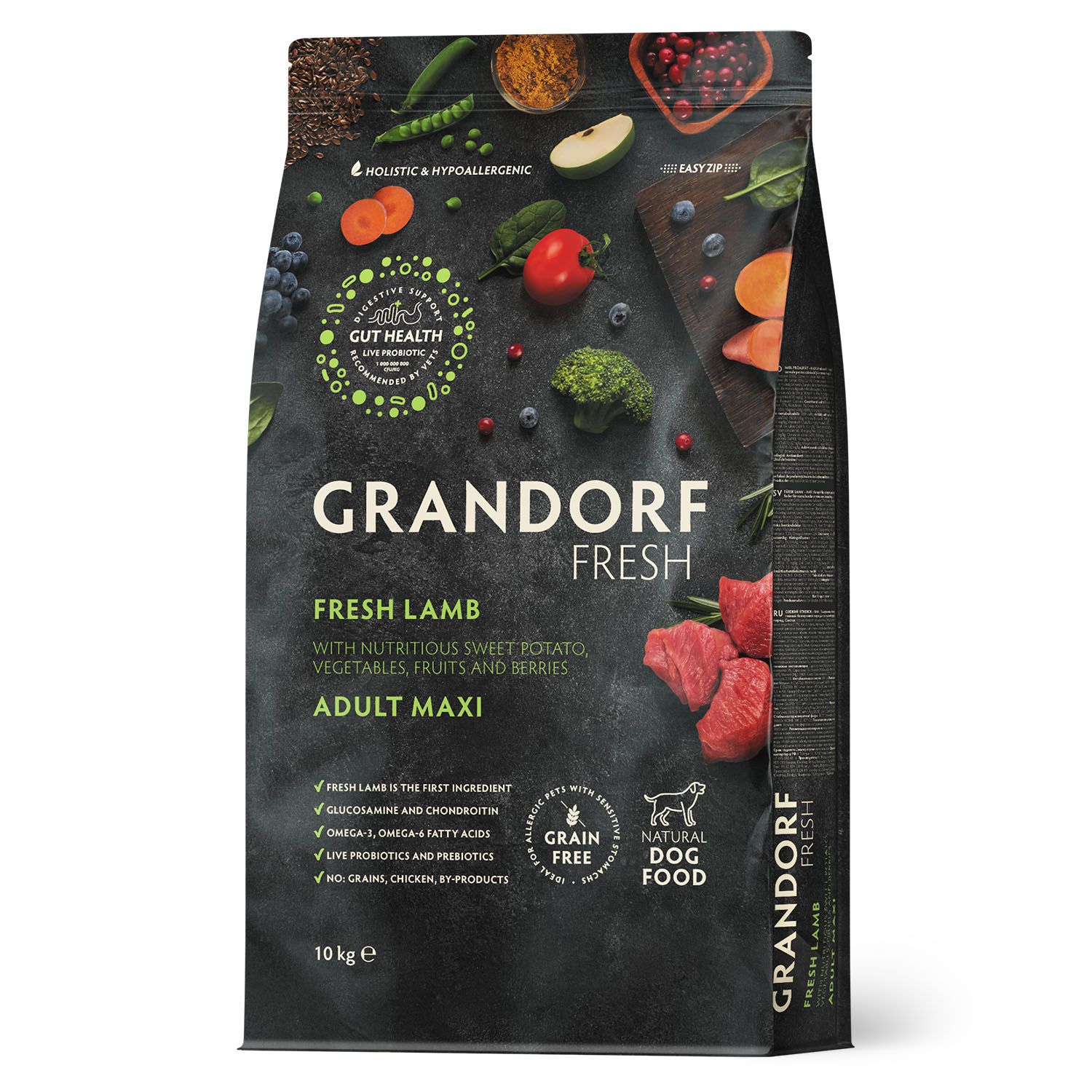 GRANDORF Fresh 10кг Dog Adult MAXI Lamb&Potato (ягненок с бататом для собак крупных пород)