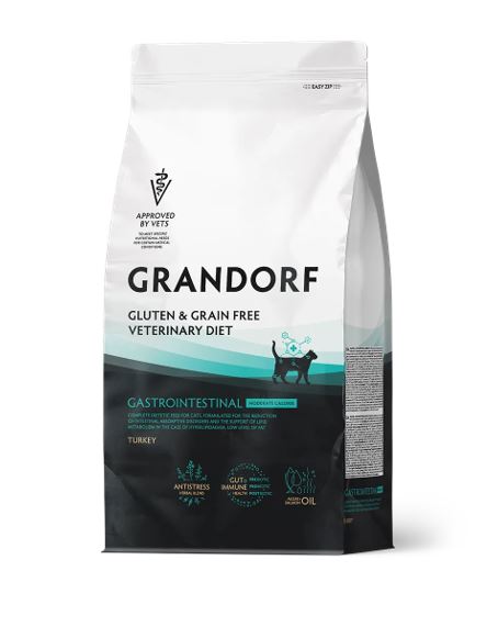 GRANDORF VET 2кг DIET Cat GASTROINT. MODERATE CALORIE (склон. к набору веса, при расстр. пищев-я)