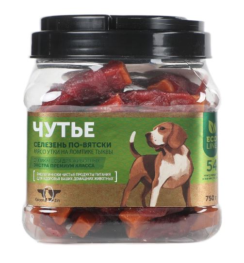 GreenQzin ЧУТЬЕ мясо утки на ломтике тыквы 750гр