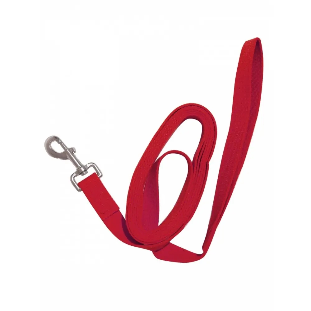 Поводок брезентовый д/собак 20мм*3м, красный
