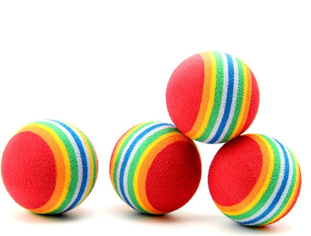 Игрушка для кошек МЯЧИК ПОЛОСАТЫЙ 3см ИК-108