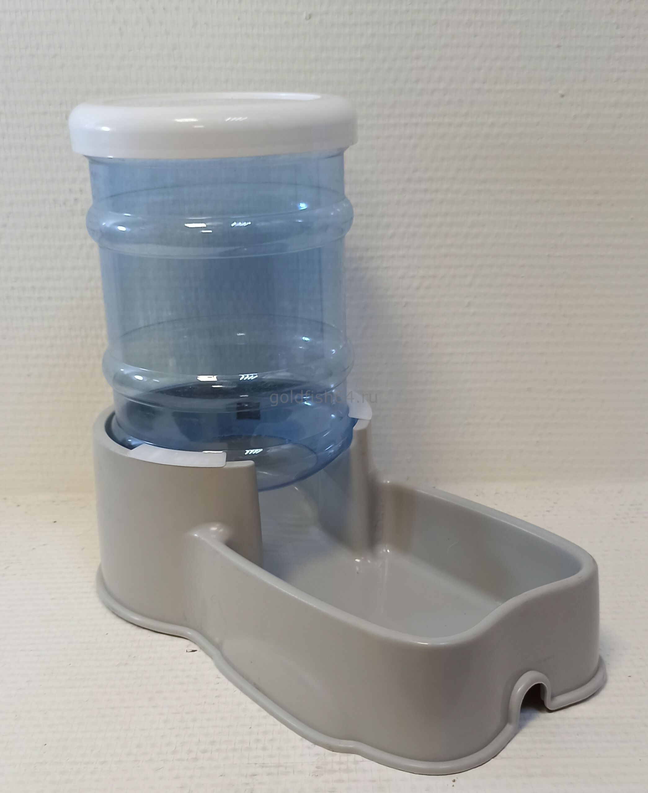 Автоматическая кормушка для домашних кошек "Чистый котик" 3кг. Серый