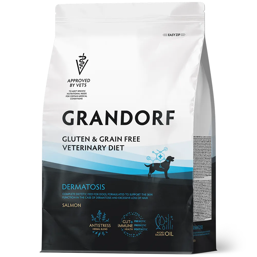 GRANDORF VET 3кг DIET Dog DERMATOSIS Salmon