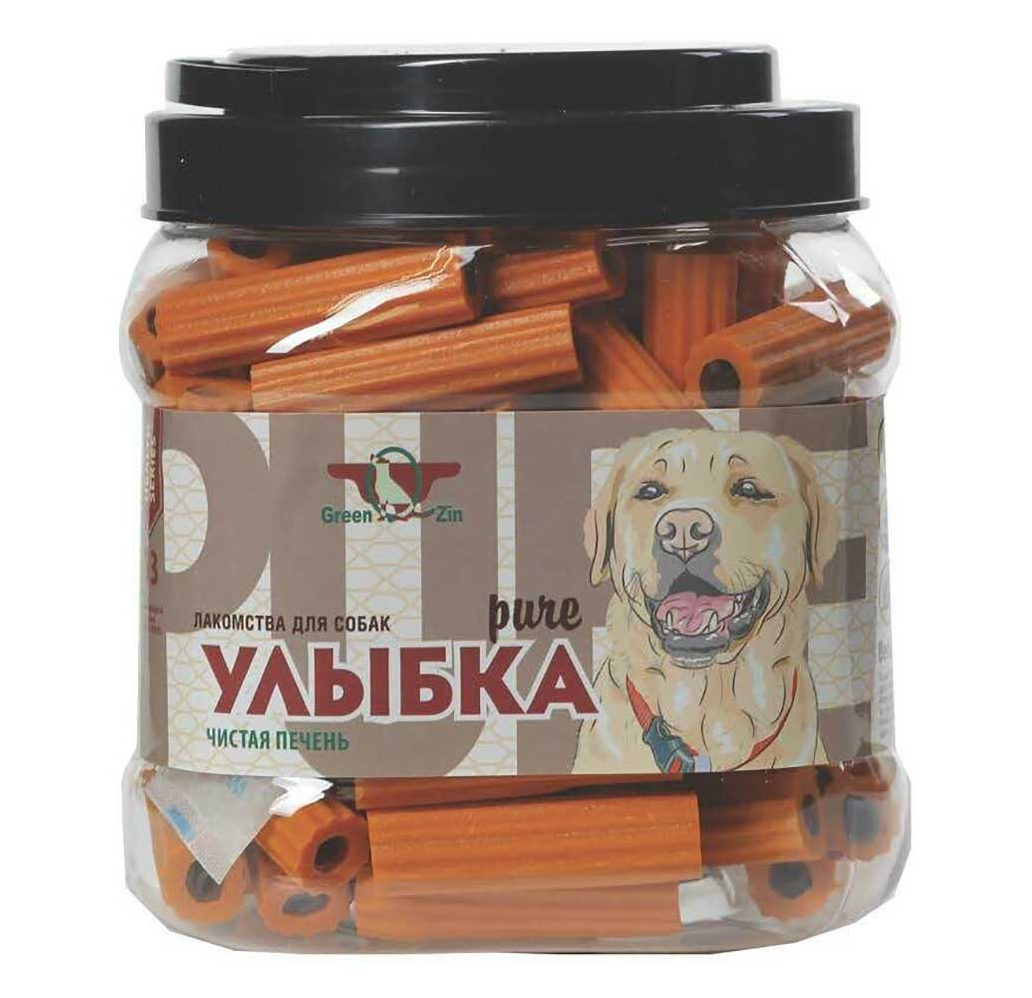 GreenQzin УЛЫБКА PURE № 13 (Мягкие жевательные палочки чистая печень) 850г (95 шт)*6