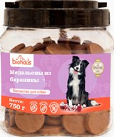 Лакомство для собак "BIOHAUS" Медальоны из баранины 750 гр