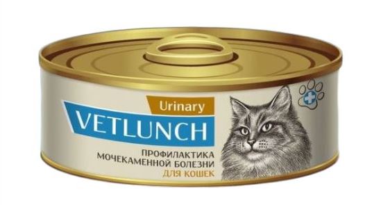 Vetlunch 100гр Urinary д/к Профилактика мочекаменной болезни