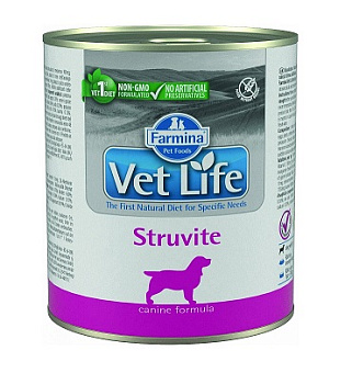 Корм влажный Vet Life Dog Struvite / при струвитах для собак 300г