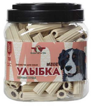 GreenQzin УЛЫБКА MOVE № 18 (Мягкие жевательные палочки здоровое сердце) 850г (95 шт)*6