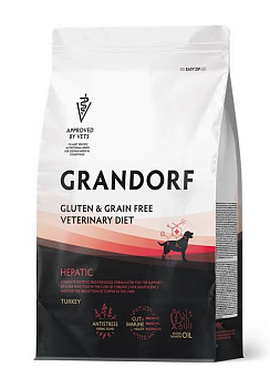 GRANDORF VET 3кг DIET Dog HEPATIC (диетич. корм для собак, для поддержания функций печени при ХПН)