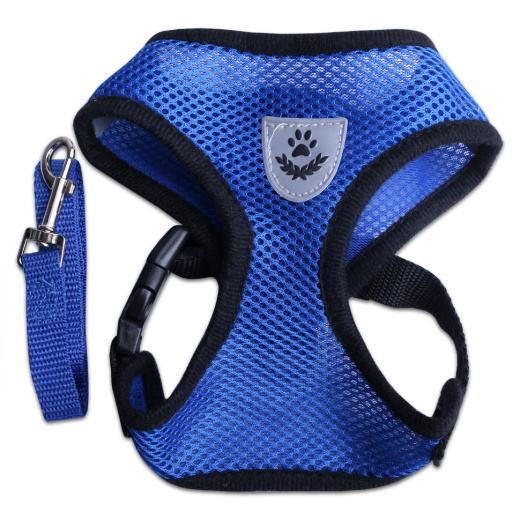 Шлейка с поводком LP-2304 Размер L (обх. груди 46см, шея 34см, поводок 1.2м*1.5см)