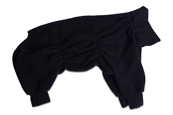 Комбинезон д/собак флисовый, черный (девочка) Размер XXXL (спинка 70см)   Комбинезон д/собак флисовый, черный (девочка) Размер XXXL (спинка 70см)