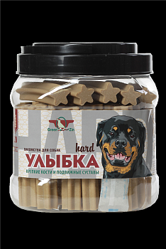 GreenQzin УЛЫБКА HARD № 20 (Мягкие жевательные палочки крепкие кости и суставы) 1130 г (55 шт)*6