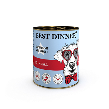Консервы Best Dinner Exclusive Vet Profi Gastro Intestinal Конина д/собак 340г (7643)
