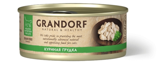 Консервы д/кошек GRANDORF Куриная грудка 70гр Консервы д/кошек GRANDORF Куриная грудка 70гр