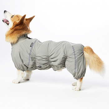 Дождевик LionPets Корги LPK-9125-133 на мальчика Цвет: Шалфей  Разм 2 (сп 50, шея 36-54см) Дождевик LionPets Корги LPK-9125-133 на мальчика Цвет: Шалфей  Разм 2 (сп 50, шея 36-54см)