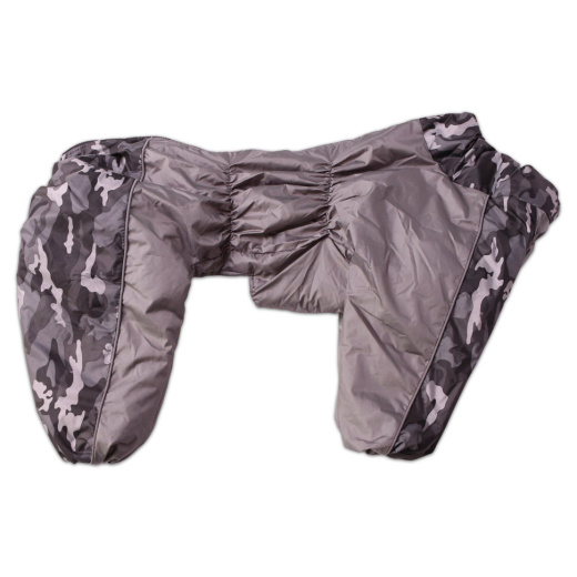 Зимний комбинезон на мальчика, цвет серый (Размер M) (спинка 64см,шея 34-56, грудь 70-80)