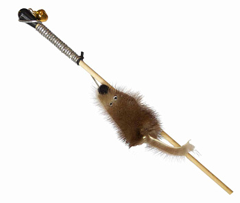 Махалка-Удочка "Мышка из натуральной норки"  Махалка-Удочка "Мышка из натуральной норки"