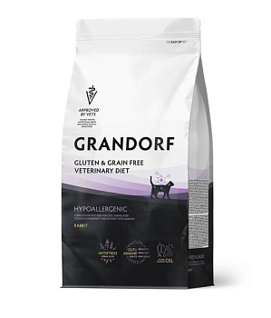GRANDORF VET 0,4кг DIET Cat HYPOALLERGENIC (корм д/кош. с пищевой аллергией или непереносимостью)