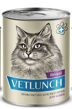 Vetlunch 340гр Renal д/к Профилактика болезней почек