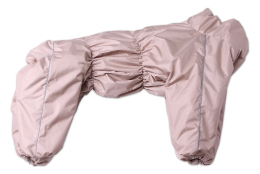 Зимний комбинезон на девочку, цвет бежевый (Размер M) (спинка 65см,шея 42-60, грудь 56-76)