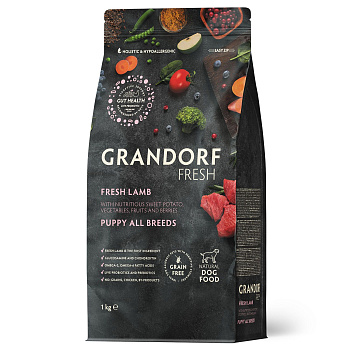 GRANDORF Fresh  1кг Dog PUPPY Lamb&Potato (ягненок с бататом для щенков)