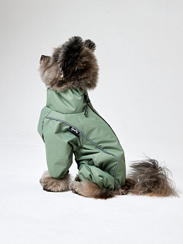 Дождевик для собаки LionPets Woopy Оливковый KLM-8422 мальчик Разм 4 (спинка 28, грудь 46-56)