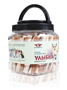 GreenQzin УЛЫБКА Free (Мягкие жевательные палочки от зубного камня), 1012гр*6