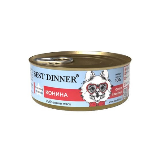 Консервы  Best Dinner Exclusive Vet Profi Gastro Intestinal Конина д/собак 100г (7642)