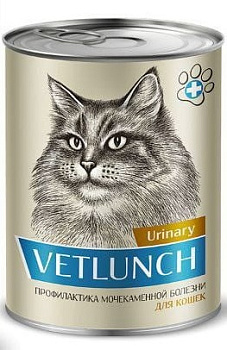 Vetlunch 340гр Urinary д/к Профилактика мочекаменной болезни