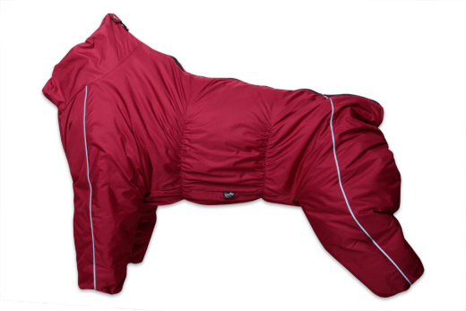 Зимний комбинезон на девочку, цвет бордовый