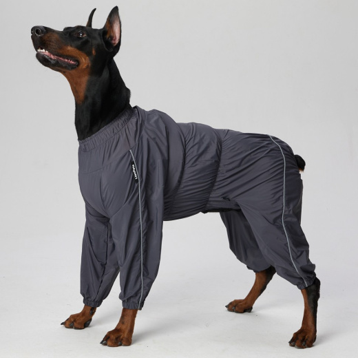 Дождевик LionPets KDK-2550-135 на мальчика, цвет: Серый Разм 6 (сп.79 см, шея 54-78 гр. 56-88см)