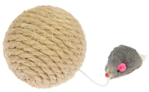 Шар-когтеточка с мышкой PERSEILINE джут 8см ИК-22 Шар-когтеточка с мышкой PERSEILINE джут 8см ИК-22