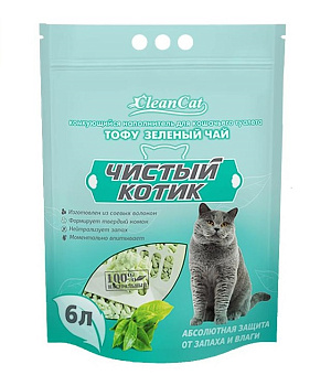 Наполнитель комкующийся "Чистый котик" ТОФУ зеленый чай , 12л  TG012 Наполнитель комкующийся "Чистый котик" ТОФУ зеленый чай , 12л  TG012