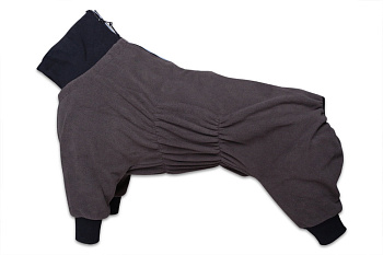 Комбинезон д/собак флисовый, хаки (мальчик) Размер XL (спинка 60см)  