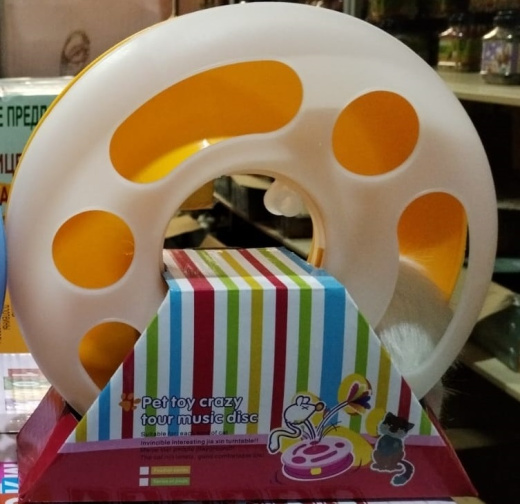 Игрушка д/кошек Трек-круг с мышью на пружине 25 см* 7,5 см Игрушка д/кошек Трек-круг с мышью на пружине 25 см* 7,5 см