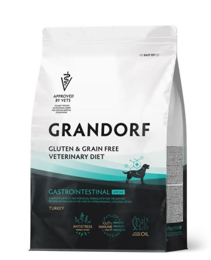 GRANDORF VET 1кг DIET Dog GASTRO. LOW FAT Turkey(рег-я метабол. липидов при гиперлипидемии)Индейка GRANDORF VET 1кг DIET Dog GASTRO. LOW FAT Turkey(рег-я метабол. липидов при гиперлипидемии)Индейка