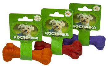 Игрушка "Кость литая малая" 11см цвет в ассортименте Игрушка "Кость литая малая" 11см цвет в ассортименте