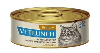 Vetlunch 100гр Urinary д/к Профилактика мочекаменной болезни